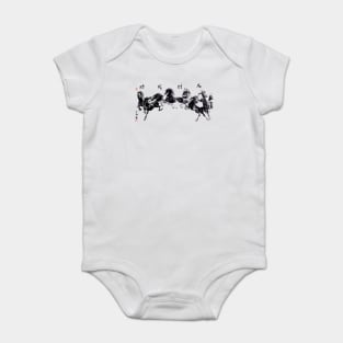 Gallop of the 8 Horses Baby Bodysuit